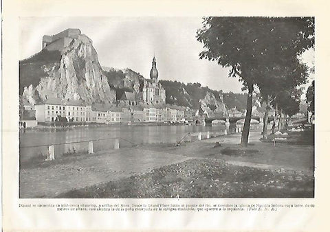 LAMINA GEOGRAFIA 0291: Grand Palace de Dinant Belgica