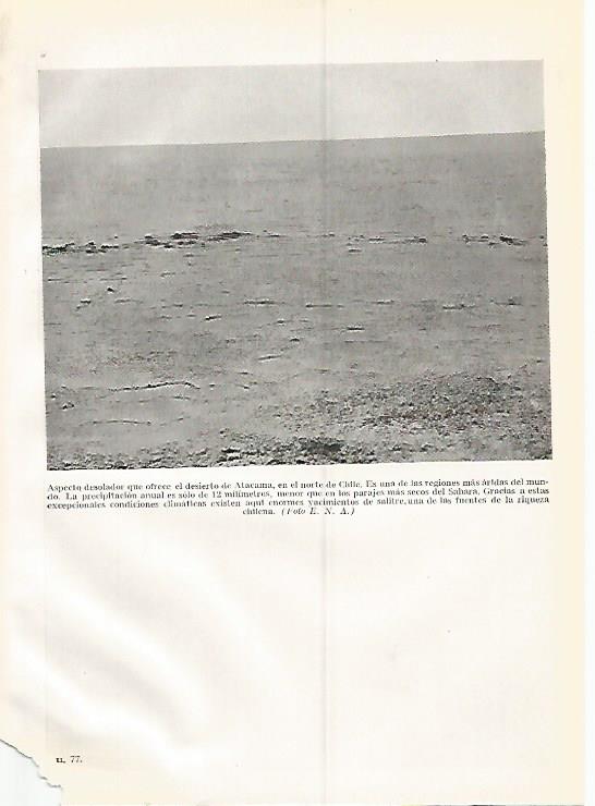 LAMINA GEOGRAFIA 0293: Desierto de Atacama Chile