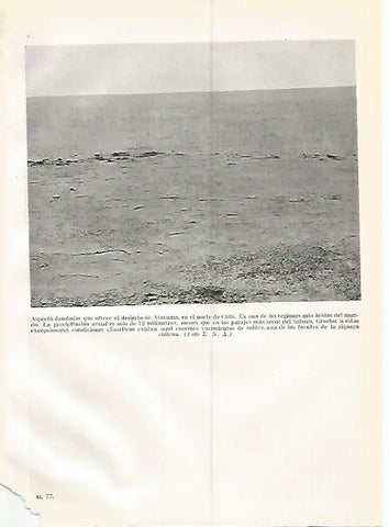 LAMINA GEOGRAFIA 0293: Desierto de Atacama Chile