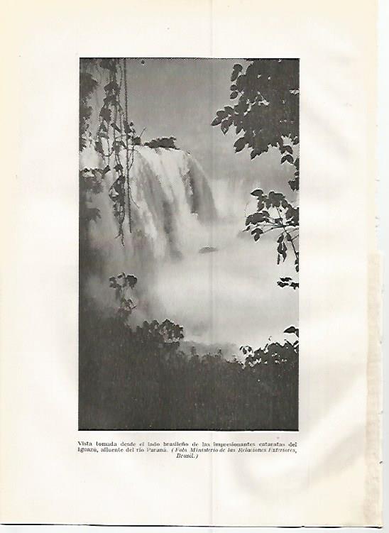 LAMINA GEOGRAFIA 0305: Cataratas de Iguazu Brasil