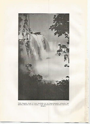 LAMINA GEOGRAFIA 0305: Cataratas de Iguazu Brasil