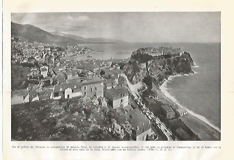 LAMINA GEOGRAFIA 0326: Vista aerea de Monaco