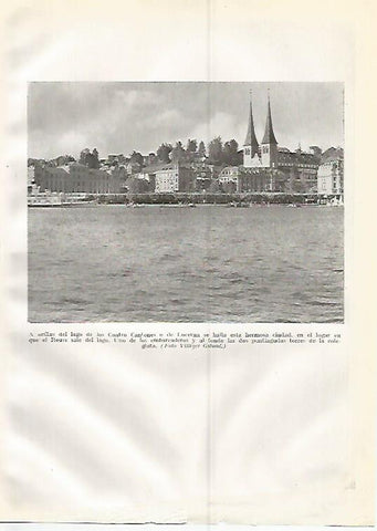 LAMINA GEOGRAFIA 0334: Lago de Lucerna