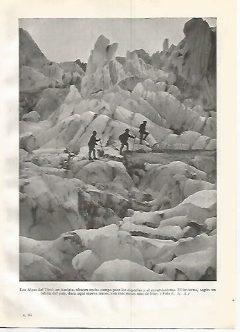 LAMINA GEOGRAFIA 0335: Los Alpes del Tirol Austria