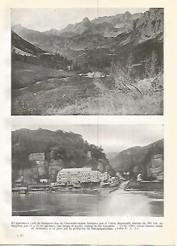 LAMINA GEOGRAFIA 0339: Valle de Mengusovska y rio Elba