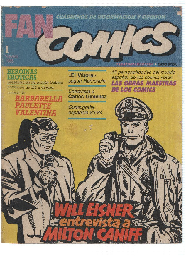 Revista: FAN COMICS, Cuadernos de informacion y opinion, Numero 01 (Toutain 1985)