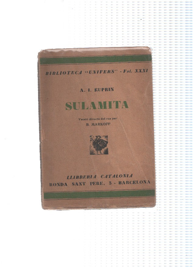 Biblioteca Univers numero 31: Sulamita