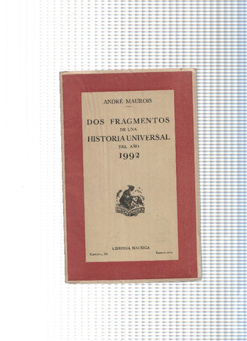 Dos fragmentos de una Historia Universal del año 1992