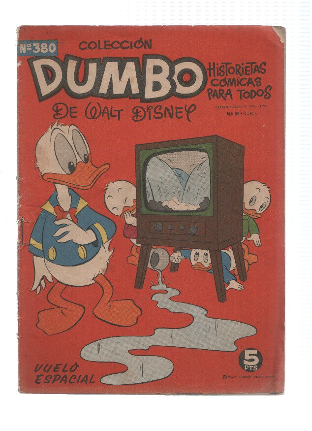 Dumbo numero 380:  Pato Donald: Vuelo espacial