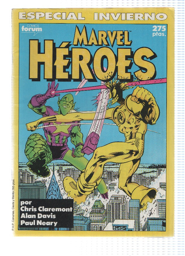 Especial Invierno 1990 Marvel Heroes