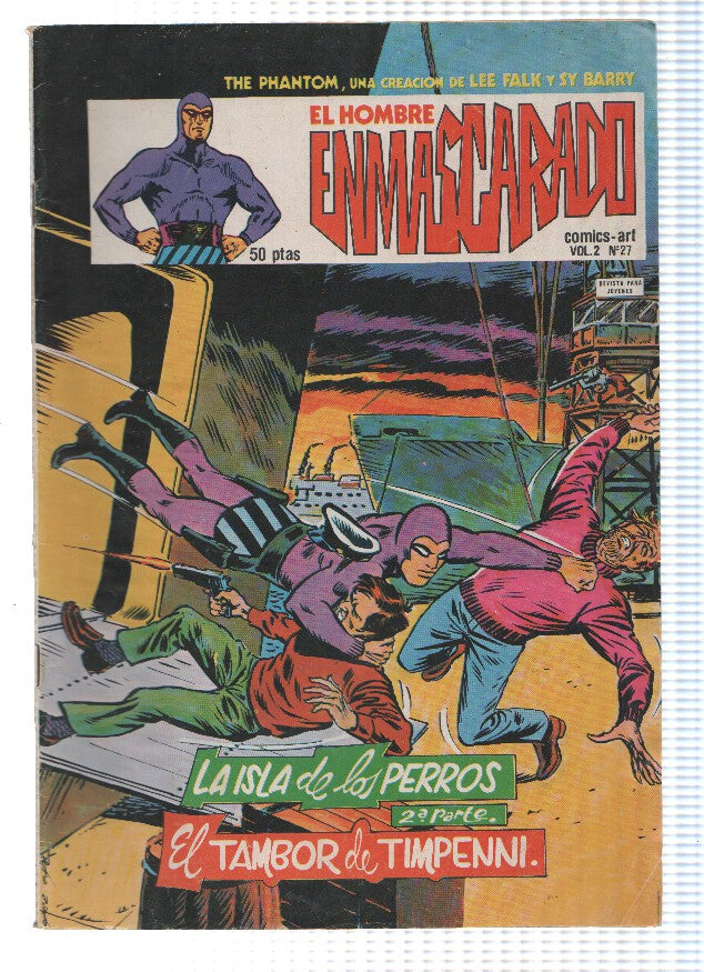 The Phantom: El Hombre Enmascarado volumen 2 numero 27: La isla de los perrros, El tambor de Timpenni