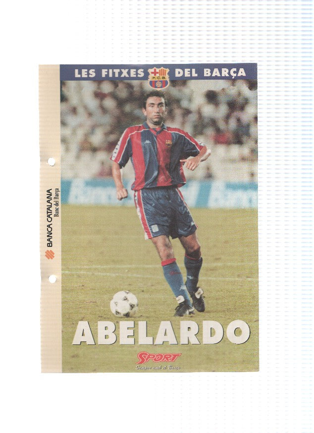 Les Fitxes del Barça: ABELARDO FERNANDEZ (Ficha Archivador Diario SPORT) 