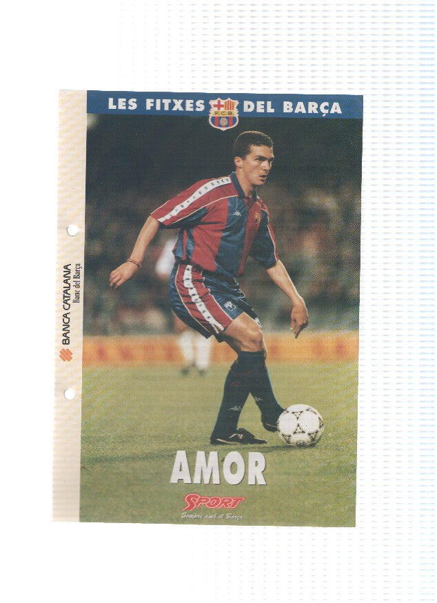 Les Fitxes del Barça: GUILLERMO AMOR (Ficha Archivador Diario SPORT) 