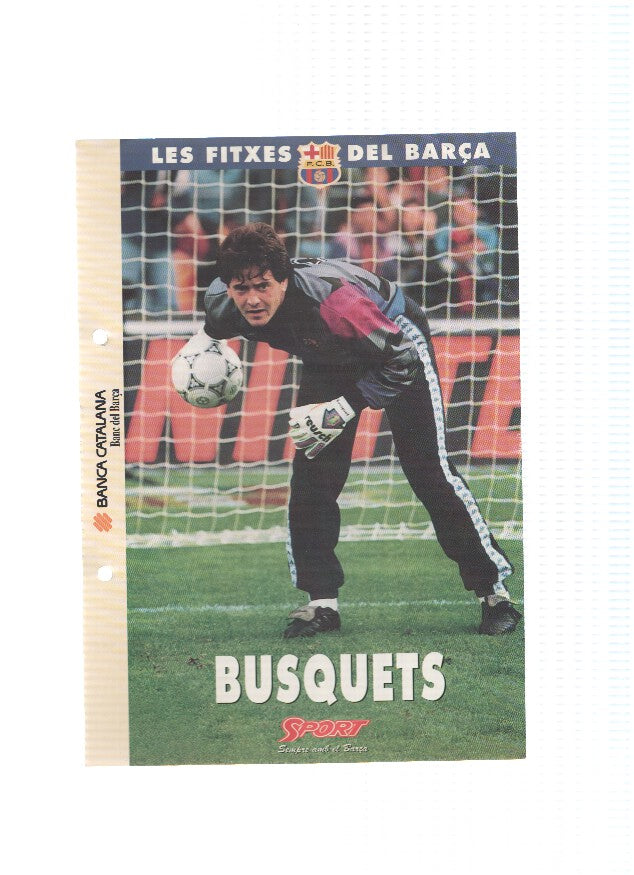 Les Fitxes del Barça: CARLES BUSQUETS (Ficha Archivador Diario SPORT) 