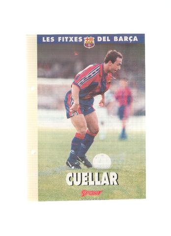Les Fitxes del Barça: ANGEL MANUEL CUELLAR (Ficha Archivador Diario SPORT) 