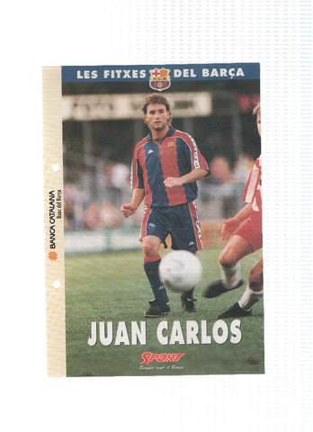 Les Fitxes del Barça: JUAN CARLOS (Ficha Archivador Diario SPORT) 