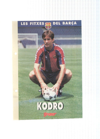 Les Fitxes del Barça: MEHO KODRO (Ficha Archivador Diario SPORT) 
