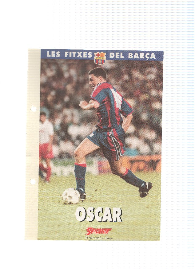 Les Fitxes del Barça: OSCAR GARCIA (Ficha Archivador Diario SPORT) 