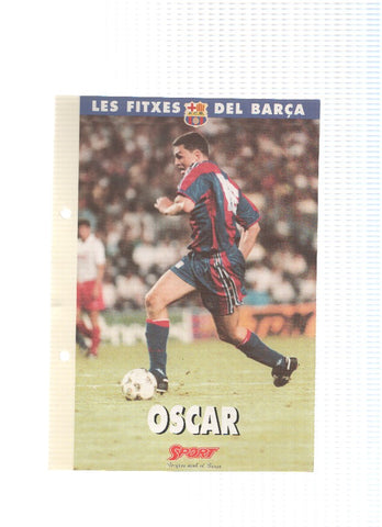 Les Fitxes del Barça: OSCAR GARCIA (Ficha Archivador Diario SPORT) 
