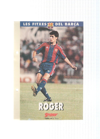 Les Fitxes del Barça: ROGER GARCIA (Ficha Archivador Diario SPORT) 