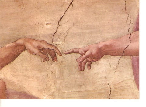 Postal 024358 : La creation de lhomme. Chapelle Sixtine. Citta del Vaticano