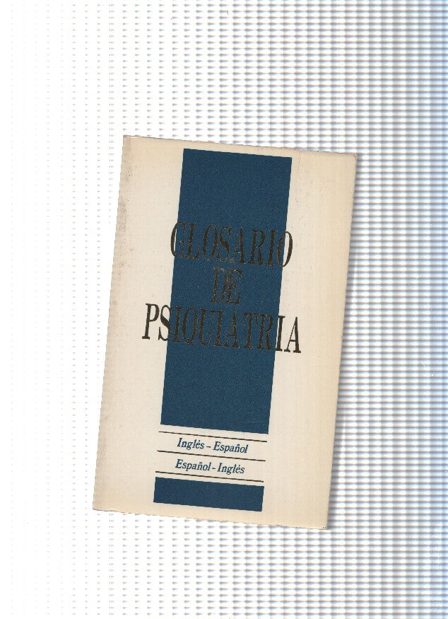 Glosario de Psiquiatria