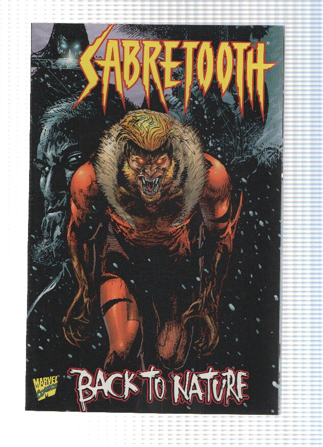 SABRETOOTH - BACK TO NATURE, One-Shot (Marvel Comics)