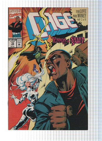 CAGE, Volume 1, Numero 15: The Good, the Bad and the Deadly (Marvel) (cubierta suelta y abierta lado lomo superior)