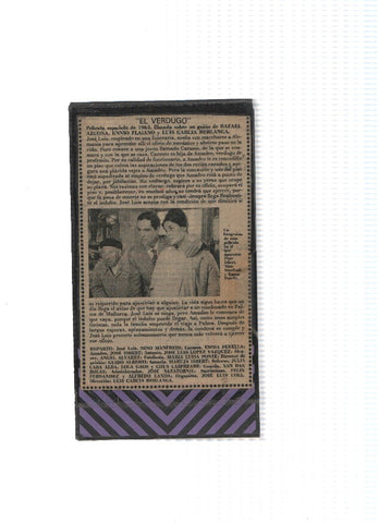 Cine VHS: EL VERDUGO - Luis Garcia Berlanga