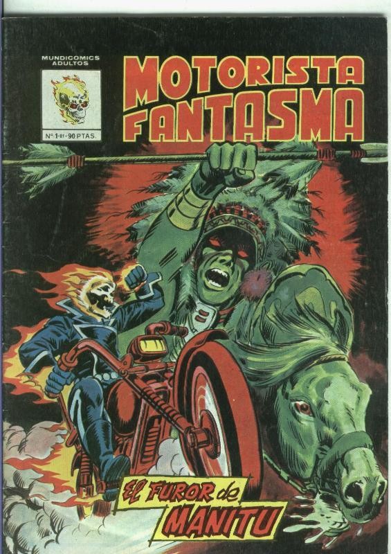 Motorista Fantasma de Mundicomic: numero 1: El furor de Manitu