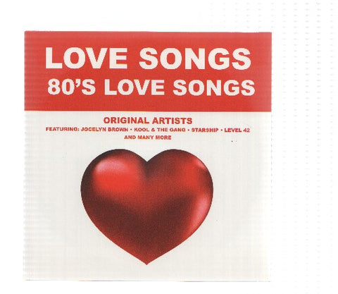 CD-Musica: Love Songs: 80,s LOVE SONGS (Original Artists)