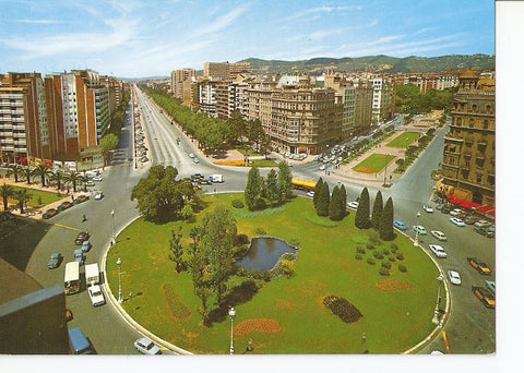 Postal 040048 : Barcelona. Plaza Calvo Sotelo y Avda. Gralmo. Franco