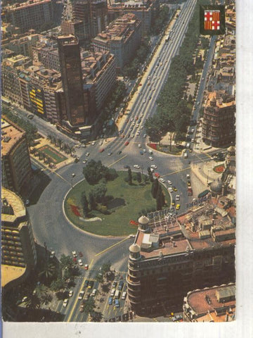 Postal 013458: Plaza Calvo Sotelo de Barcelona