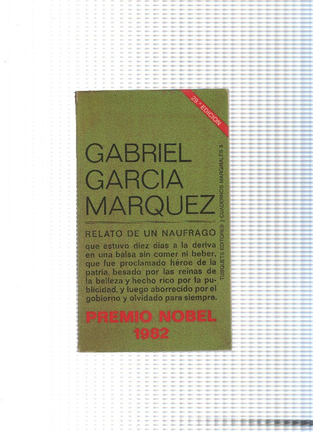 Relato de un naufrago ( 29 edicion 1993 )