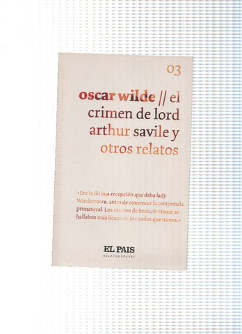 El crimen de lord Arthur Savile y otros relatos
