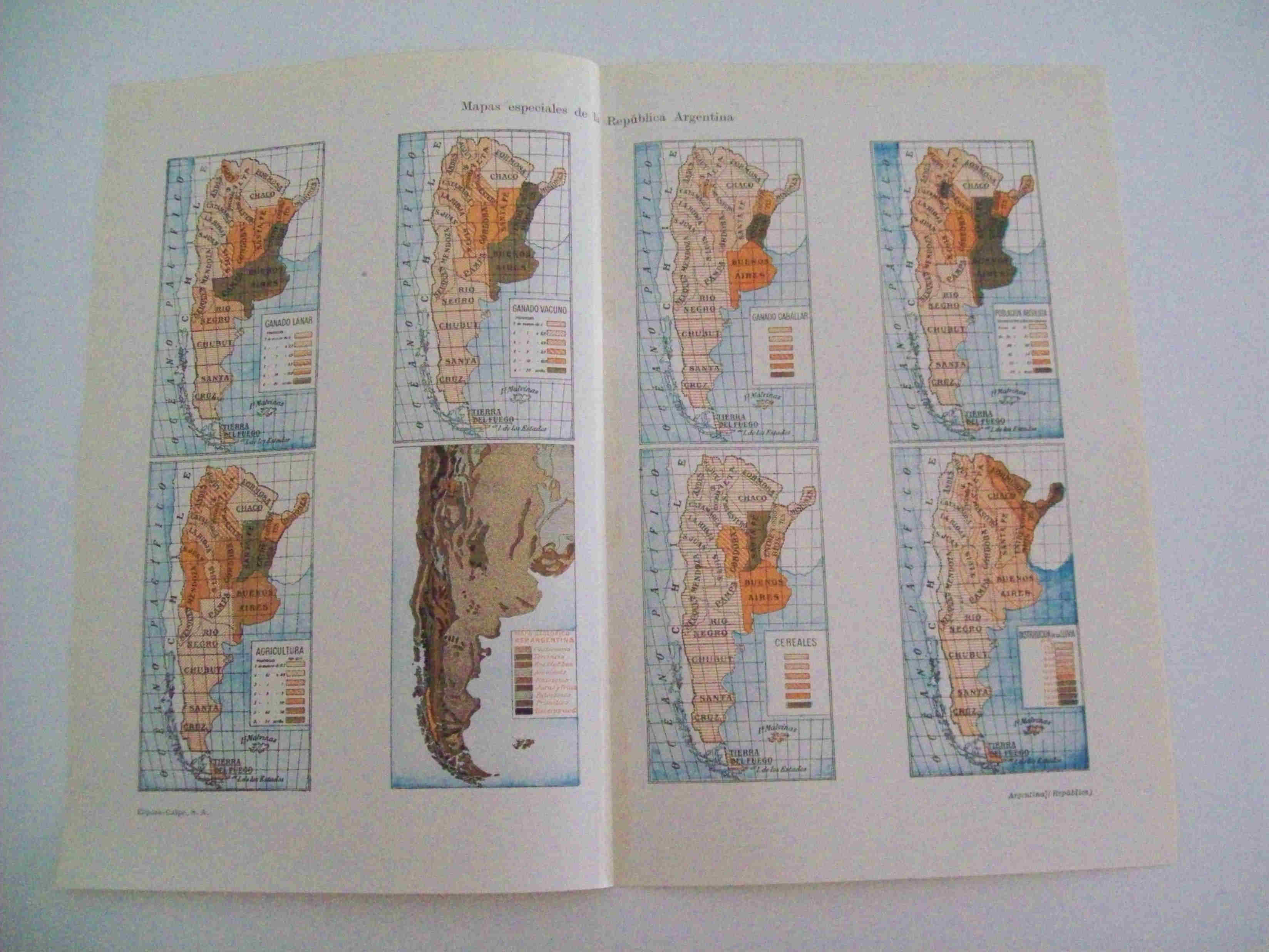 LAMINA ESPASA 12758: Mapas especiales de Argentina