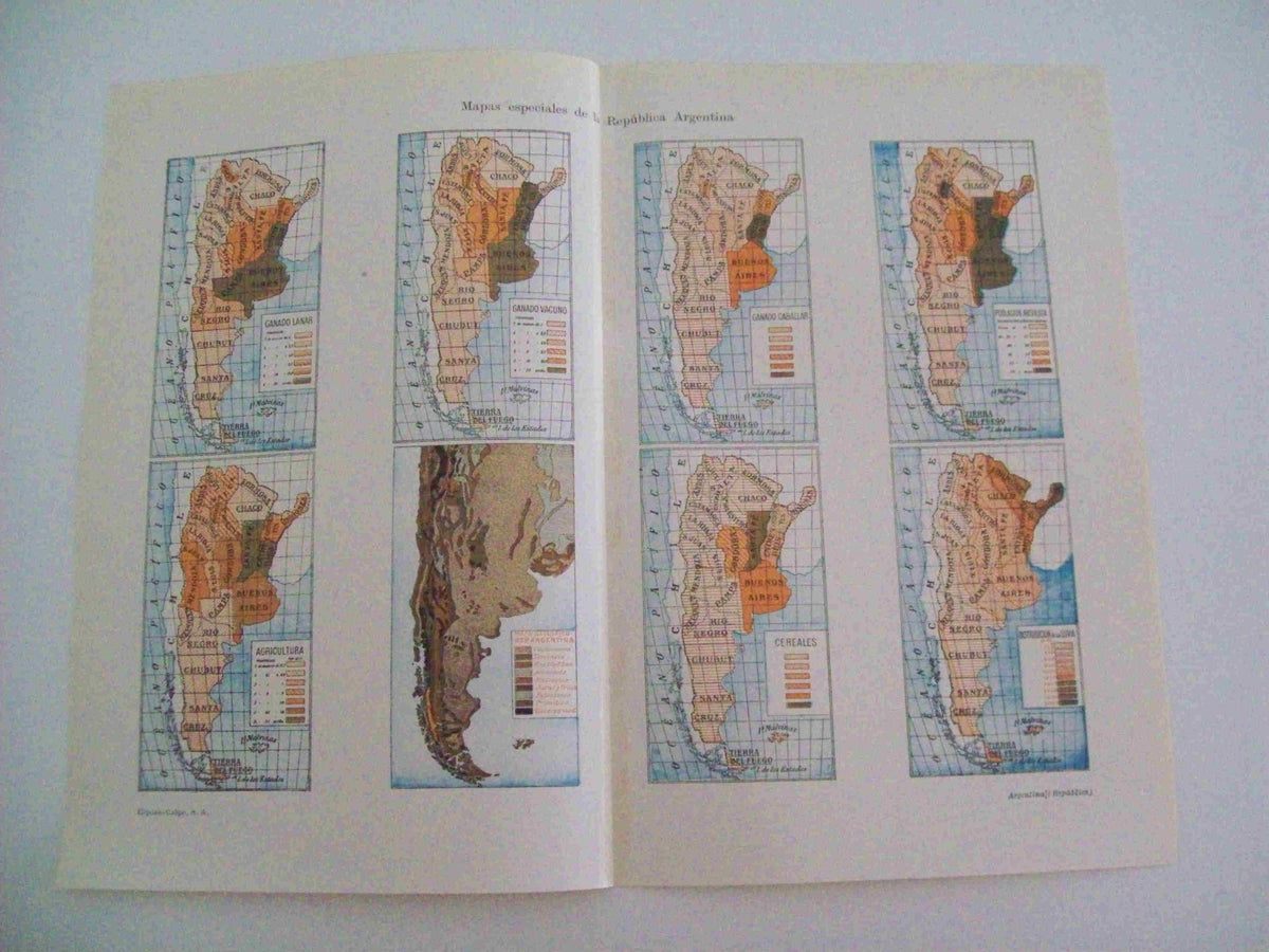 LAMINA ESPASA 12758: Mapas especiales de Argentina