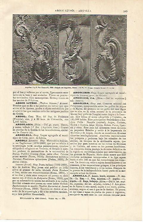 LAMINA ESPASA 12764: Tipos de argollas