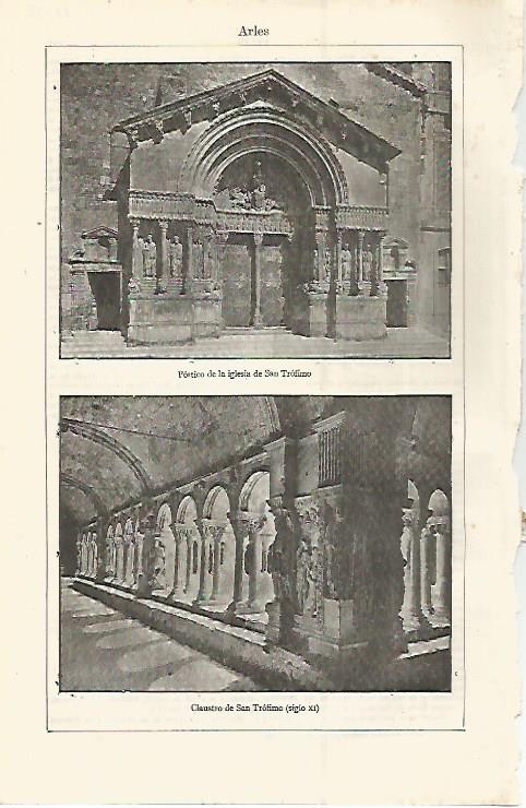 LAMINA ESPASA 12788: Iglesia de San Trofimo en Arles Francia
