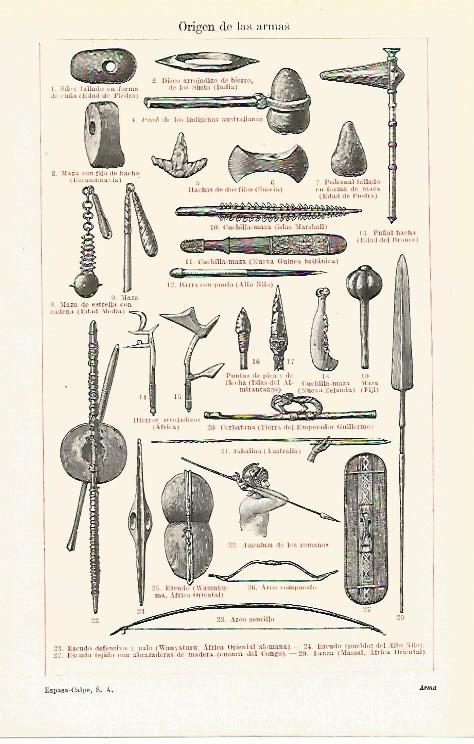 LAMINA ESPASA 12790: Origen de las armas