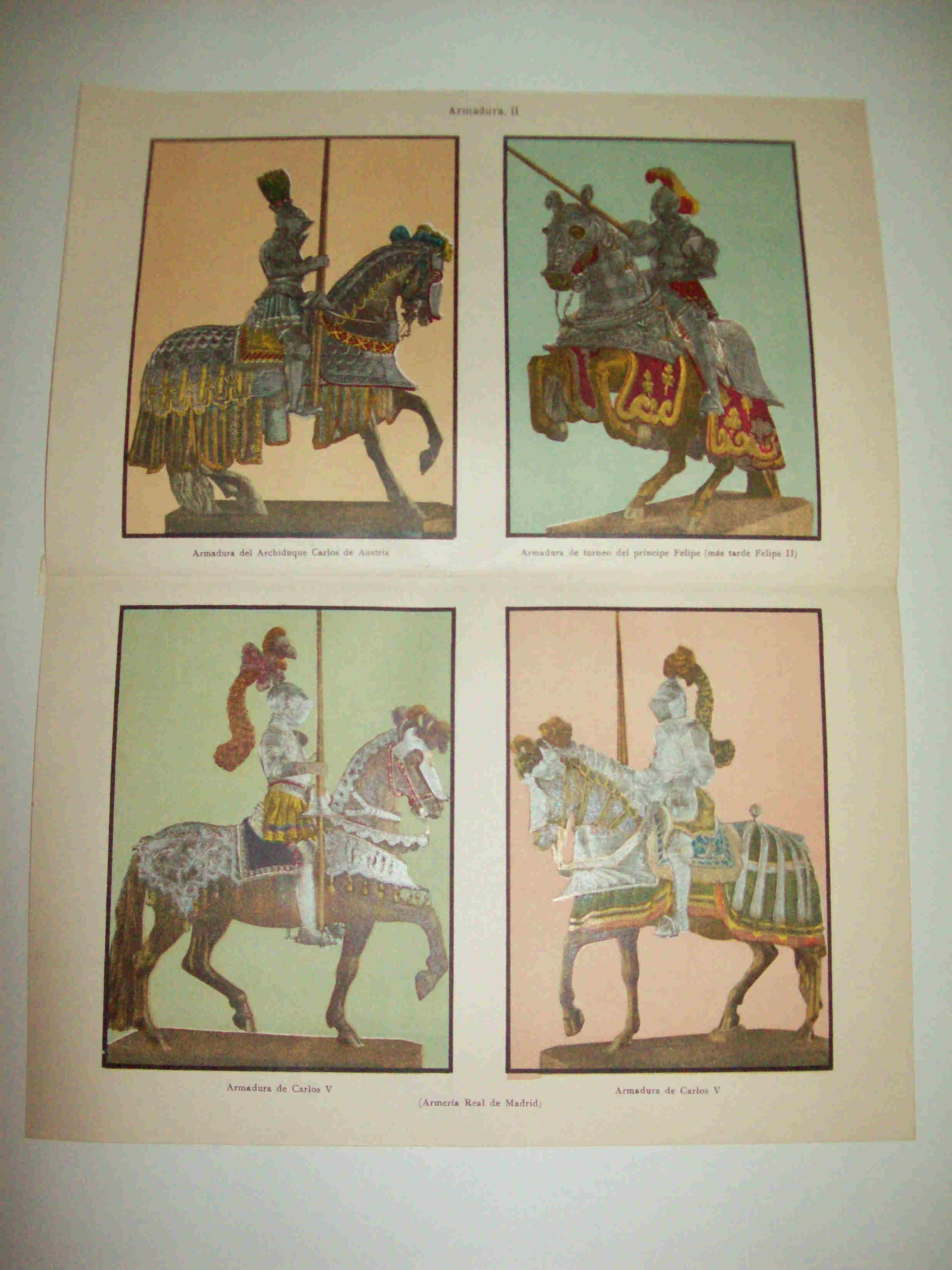 LAMINA ESPASA 12799: Armaduras de reyes españoles