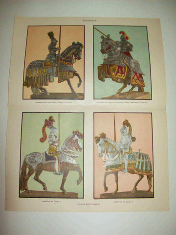 LAMINA ESPASA 12799: Armaduras de reyes españoles