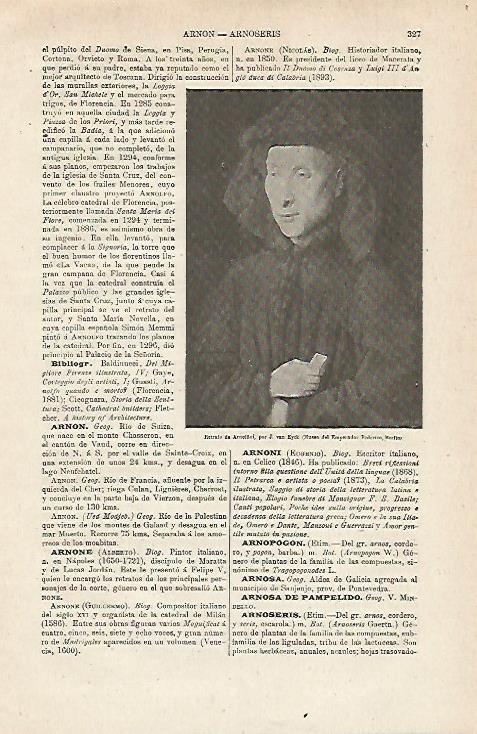 LAMINA ESPASA 12815: Retrato de Arnolfini por Van Eyck