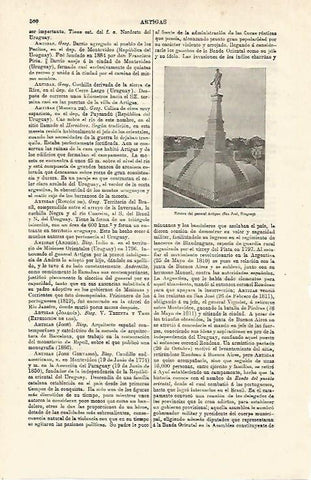 LAMINA ESPASA 12852: Estatua del general Artigas en San Jose Uruguay
