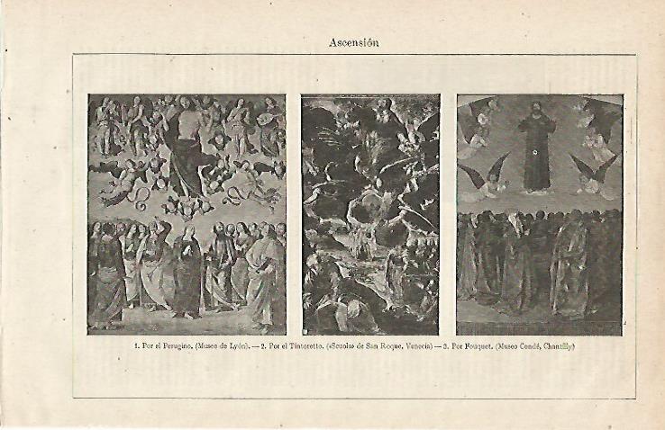 LAMINA ESPASA 12870: Obras representando la Ascension de Cristo