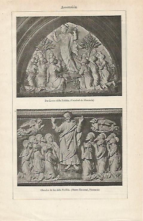 LAMINA ESPASA 12871: Ascension por Lucca della Robbia y Obrador de los Robbia en Florencia