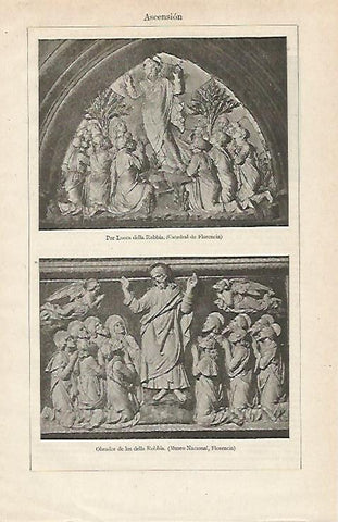 LAMINA ESPASA 12871: Ascension por Lucca della Robbia y Obrador de los Robbia en Florencia