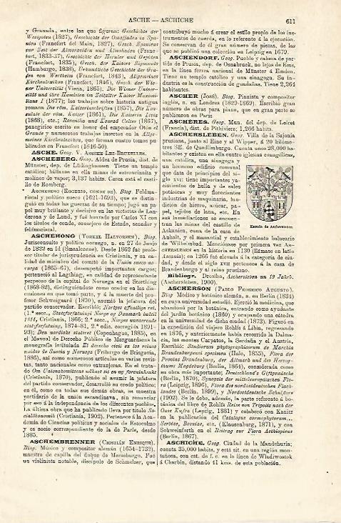 LAMINA ESPASA Alemania 12875: Escudo de Ascherslenen Alemania