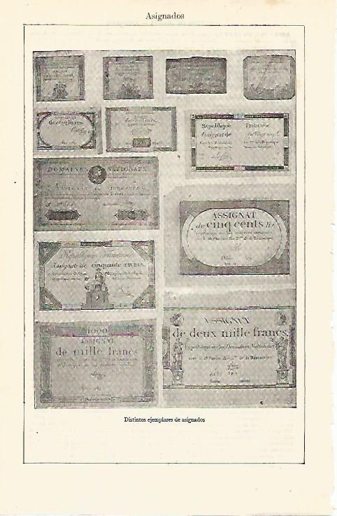 LAMINA ESPASA 12898: Ejemplares de asignados