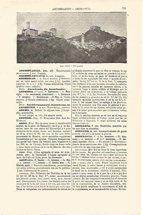 LAMINA ESPASA 12906: Vista de Asolo Italia